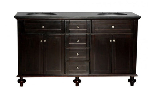 Image of Belmont Decor Colonial 72" Double Sink Vanity in Espresso DT14D4-72-ESP
