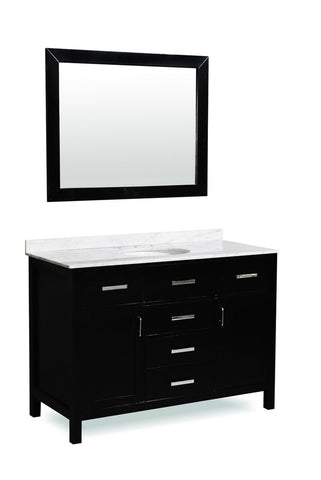 Image of Belmont Decor Hampton 48" Single Sink Vanity Set SM5D5-48-BLK
