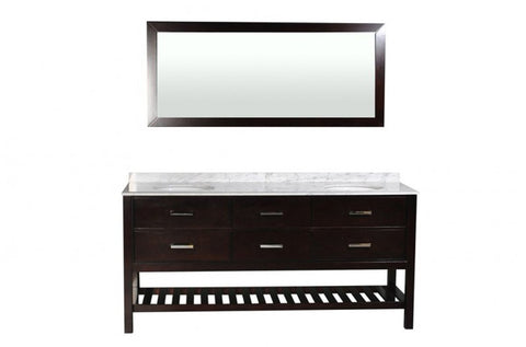 Image of Belmont Decor Nautica 72" Double Sink Vanity Set DT2D4-72-ESP