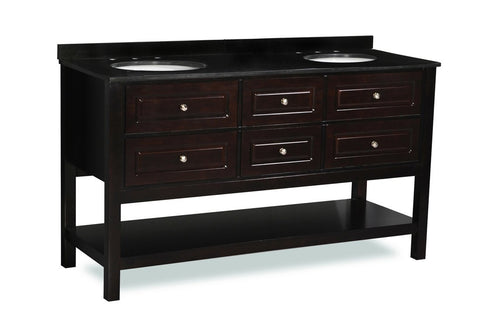 Image of Belmont Decor Oxford 60" Double Sink Vanity Set DT3D4-60-ESP