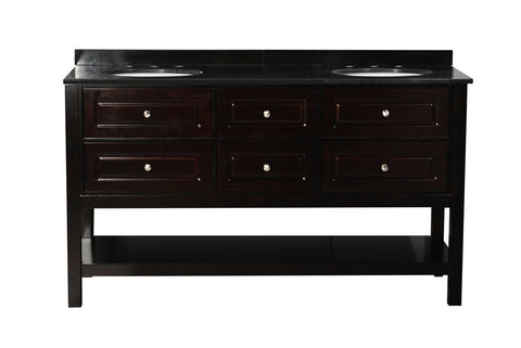 Image of Belmont Decor Oxford 72" Double Sink Vanity Set DT3D4-72-ESP