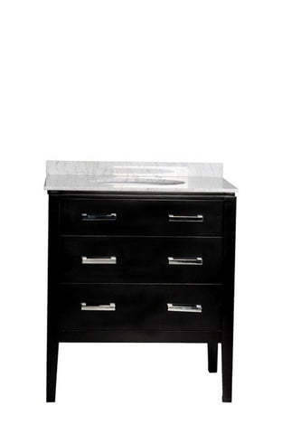 Image of Belmont Decor Vantage 36" Single Sink Vanity in Black SM3D2-36-BLK