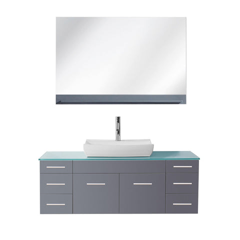 Image of Biagio 55" Single Bathroom Vanity UM-3083-G-GR
