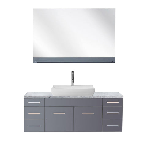 Image of Biagio 55" Single Bathroom Vanity UM-3083-WM-GR
