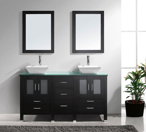 Image of Bradford 60" Double Bathroom Vanity MD-4305-G-ES
