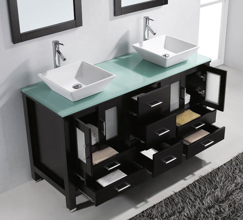Image of Bradford 60" Double Bathroom Vanity MD-4305-G-ES