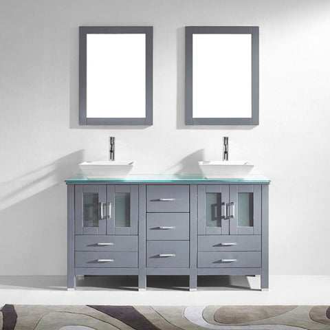 Image of Bradford 60" Double Bathroom Vanity MD-4305-G-ES