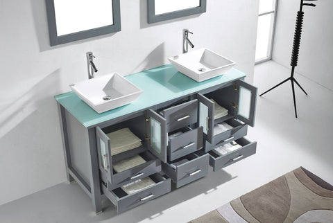 Image of Bradford 60" Double Bathroom Vanity MD-4305-G-ES