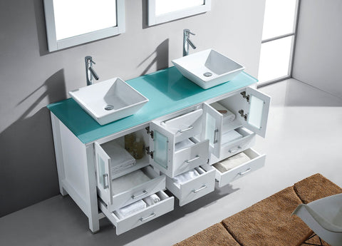 Image of Bradford 60" Double Bathroom Vanity MD-4305-G-ES