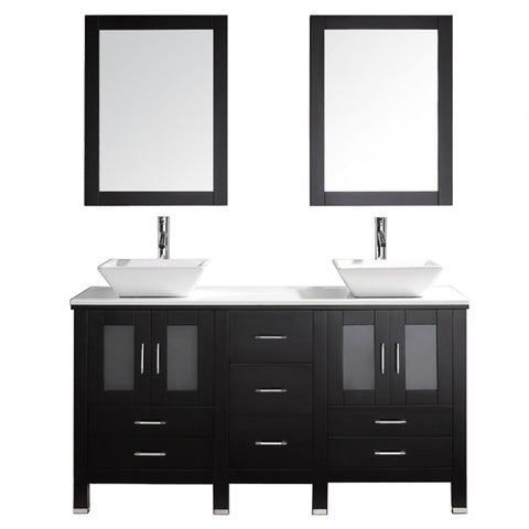 Image of Bradford 60" Double Bathroom Vanity MD-4305-G-ES