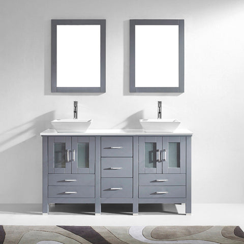 Image of Bradford 60" Double Bathroom Vanity MD-4305-G-ES