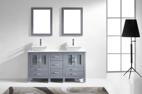 Image of Bradford 60" Double Bathroom Vanity MD-4305-G-ES