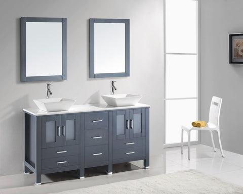 Image of Bradford 60" Double Bathroom Vanity MD-4305-G-ES