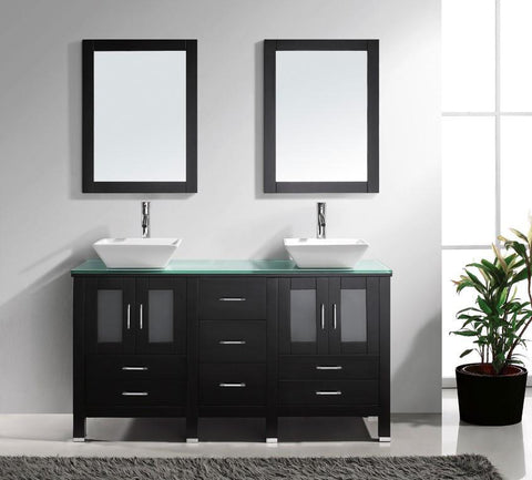 Image of Bradford 60" Double Bathroom Vanity MD-4305-G-ES