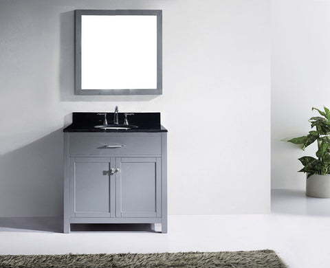 Image of Caroline 36" Single Bathroom Vanity MS-2036-BGRO-ES