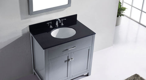 Image of Caroline 36" Single Bathroom Vanity MS-2036-BGRO-ES