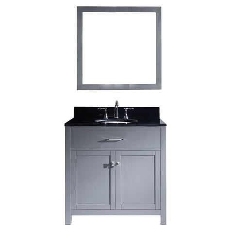 Image of Caroline 36" Single Bathroom Vanity MS-2036-BGRO-GR