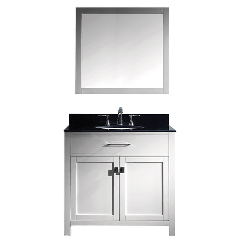 Image of Caroline 36" Single Bathroom Vanity MS-2036-BGRO-WH