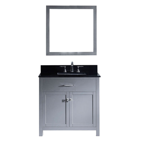 Image of Caroline 36" Single Bathroom Vanity MS-2036-BGSQ-GR