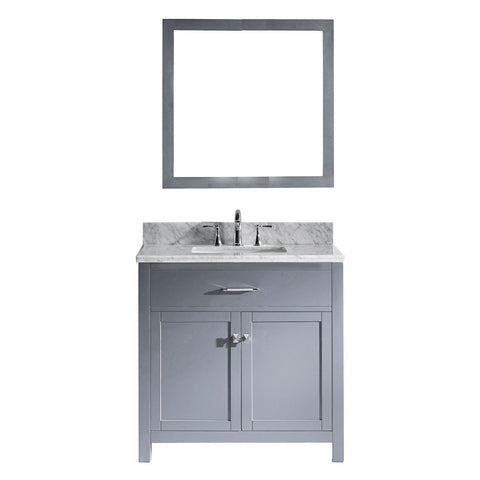 Image of Caroline 36" Single Bathroom Vanity MS-2036-WMSQ-GR