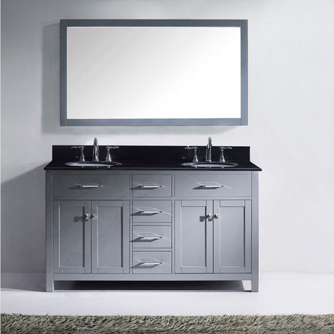 Image of Caroline 60" Double Bathroom Vanity MD-2060-BGRO-ES