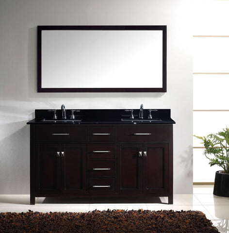 Image of Caroline 60" Double Bathroom Vanity MD-2060-BGRO-ES