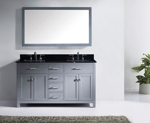 Image of Caroline 60" Double Bathroom Vanity MD-2060-BGRO-ES