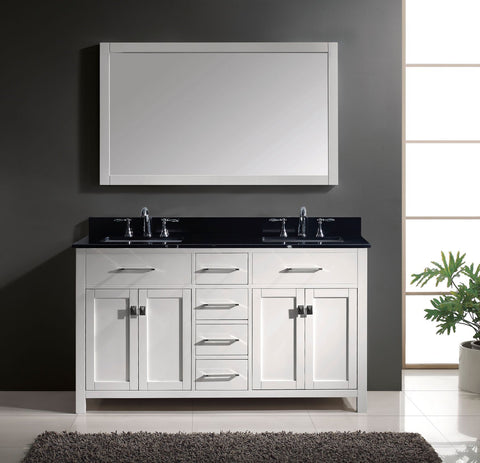 Image of Caroline 60" Double Bathroom Vanity MD-2060-BGRO-ES