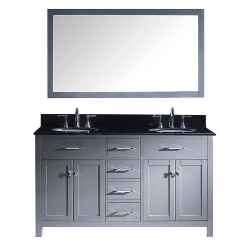 Image of Caroline 60" Double Bathroom Vanity MD-2060-BGRO-GR