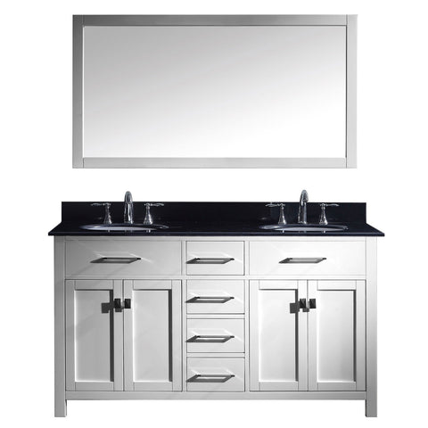 Image of Caroline 60" Double Bathroom Vanity MD-2060-BGRO-WH