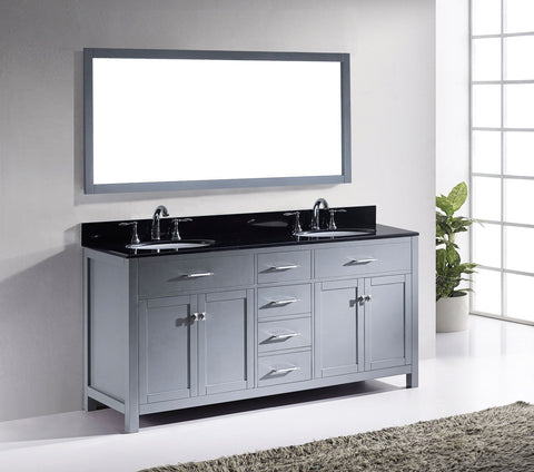 Image of Caroline 72" Double Bathroom Vanity MD-2072-BGRO-ES
