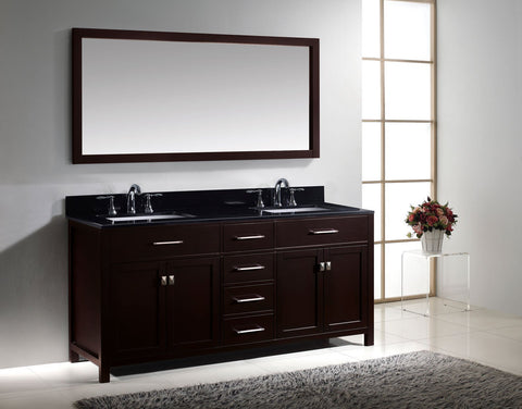 Image of Caroline 72" Double Bathroom Vanity MD-2072-BGRO-ES