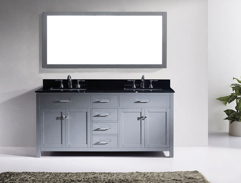Image of Caroline 72" Double Bathroom Vanity MD-2072-BGRO-ES