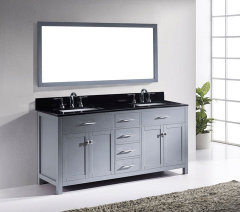 Image of Caroline 72" Double Bathroom Vanity MD-2072-BGRO-ES