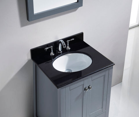 Image of Caroline Avenue 24" Single Bathroom Vanity GS-50024-BGRO-ES