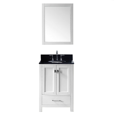 Image of Caroline Avenue 24" Single Bathroom Vanity GS-50024-BGRO-WH