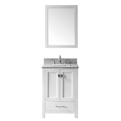 Image of Caroline Avenue 24" Single Bathroom Vanity GS-50024-WMSQ-WH