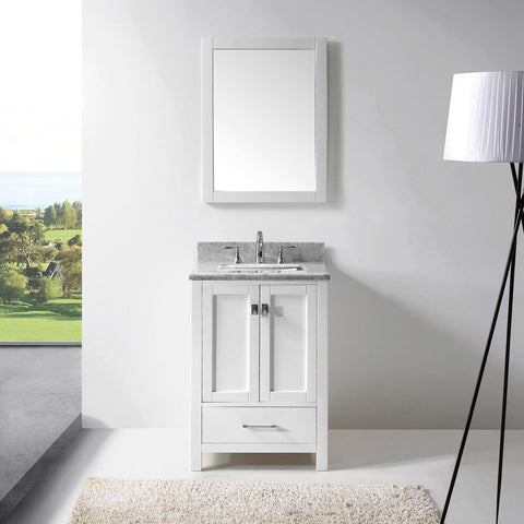 Image of Caroline Avenue 24" Single Bathroom Vanity GS-50024-WMSQ-WH