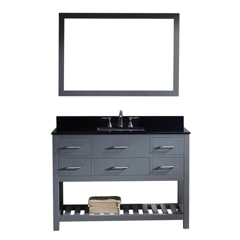 Image of Caroline Estate 48" Bathroom Vanity MS-2248-BGSQ-GR