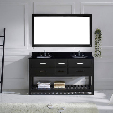 Image of Caroline Estate 60" Double Bathroom Vanity MD-2260-BGRO-ES