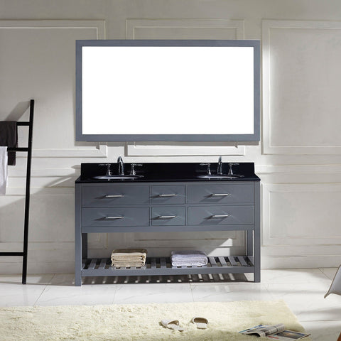 Image of Caroline Estate 60" Double Bathroom Vanity MD-2260-BGRO-ES