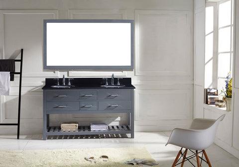 Image of Caroline Estate 60" Double Bathroom Vanity MD-2260-BGRO-ES