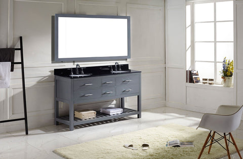 Image of Caroline Estate 60" Double Bathroom Vanity MD-2260-BGRO-ES