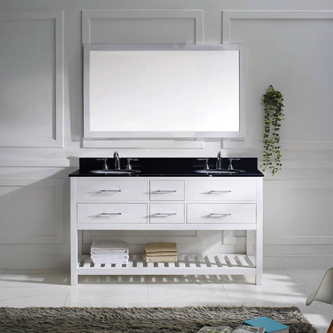 Image of Caroline Estate 60" Double Bathroom Vanity MD-2260-BGRO-ES