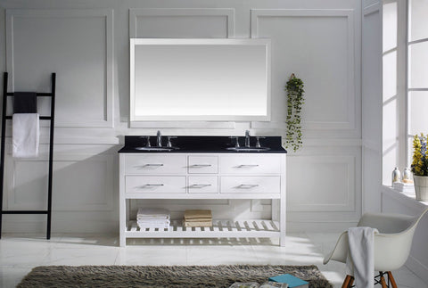 Image of Caroline Estate 60" Double Bathroom Vanity MD-2260-BGRO-ES