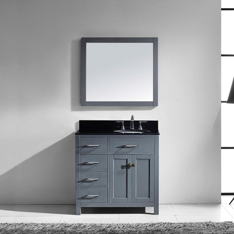 Image of Caroline Parkway 36" Single Vanity MS-2136L-BGRO-ES
