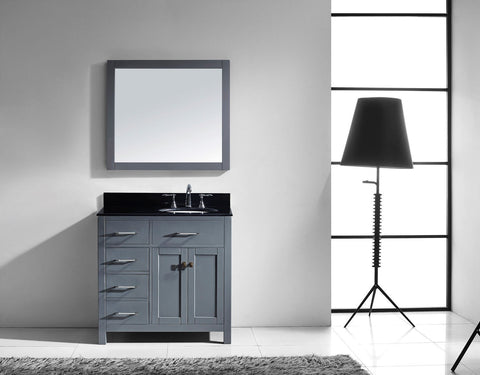 Image of Caroline Parkway 36" Single Vanity MS-2136L-BGRO-ES