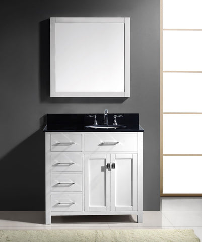Image of Caroline Parkway 36" Single Vanity MS-2136L-BGRO-ES