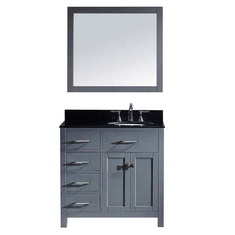 Image of Caroline Parkway 36" Single Vanity MS-2136L-BGRO-GR