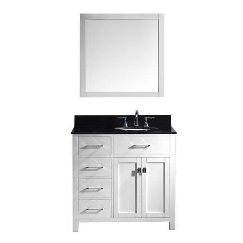 Image of Caroline Parkway 36" Single Vanity MS-2136L-BGRO-WH